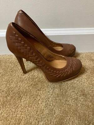 Tacones de plataforma Kelsi marrón usados talla US 7 sin caja Foto 1 de 4