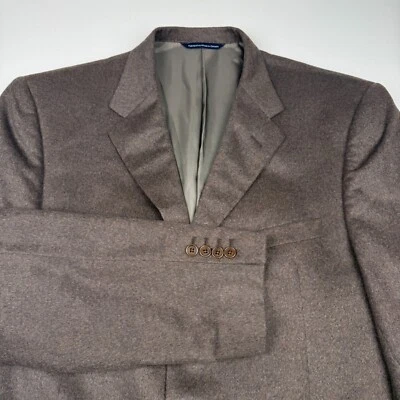 Blazer Coppley HOMBRE CACHEMIR/VISÓN Marrón 3 Botones Hecho en Canadá Talla 46XL 46 XL Foto 1 de 4