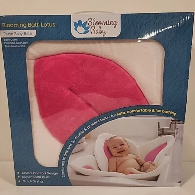 Baño floreciente Lotus felpa spa baño para tu fregadero rosa y blanco nuevo en caja Foto 1 de 4