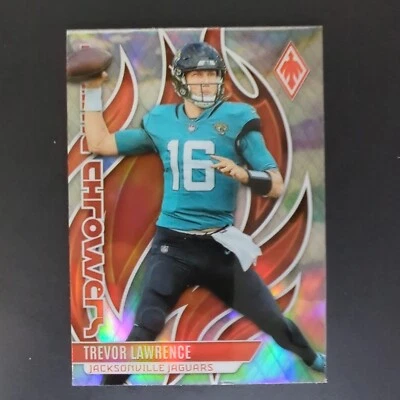 Trevor Lawrence 2023 Panini Phoenix Flame Throwers FLA-22 Silver Holo Insert JAX - Image 1 of 4