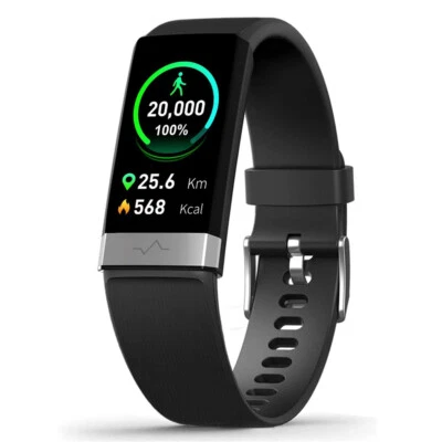 Fitness Bracelet Smart Watch Sleep Monitoring Calorie Counter ECG Waterproof - Image 1 of 4