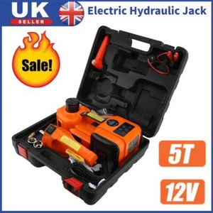 5Ton Jack Lift Electric 12V Hydraulic & Impact Wrench & Tire Inflator Function - Picture 1 of 20