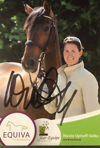 Autogramm Nicole Uphoff-Selke 4x Olympiasiegerin 1988 + 1992 Dressur Reiten xyz