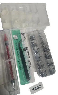 Kit de uñas acrílicas arte manicura conjunto puntas herramienta estrás detalles pinzas  Foto 1 de 4