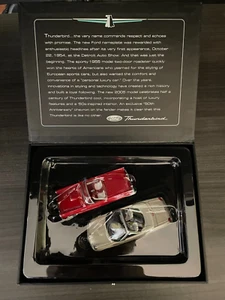 Hallmark 1955 Ford Thunderbird (TBird) 50th Anniversary Ornament Set 2005 New - Picture 1 of 4