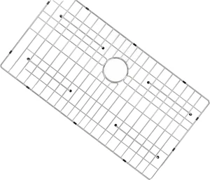 26" x 14" Küchenspüle Bodenschutz Edelstahlgitter mit hinterem Ablauf Neu - Bild 1 von 7