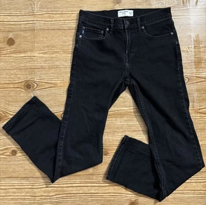 Abercrombie Kids Straight Black Jeans Boys Size 13/14 - Picture 1 of 13