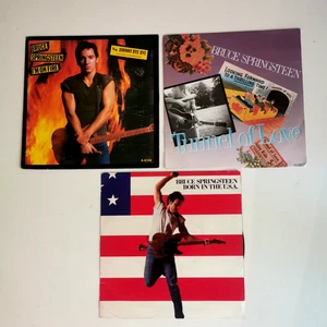 BRUCE SPRINGSTEEN 3 X 45 RPM VINYL 7''TUNNEL OF LOVE/I'M ON FIRE/BORN IN THE US - Imagen 1 de 2