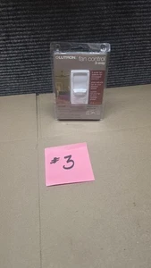 Lutron CTFSQ-FH-WH Fan Control Slide, White - NEW - Picture 1 of 3