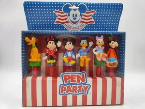 Disney Party Pen Sunkisses Playset Ballpoint Born USA Mickey Pluto Minnie Donald - Picture 1 of 5