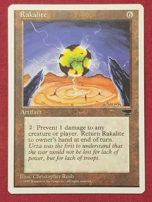 Magic The Gathering CHRONICLES RAKALITE artifact card MTG - Image 1 of 2