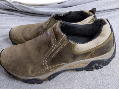 Merrell Jungle Moc Shoes Mens Size 11.5 Leather Slip On Loafers Vibram Comfort - Image 1 of 4