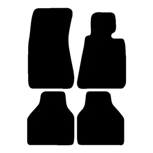 CAR MATS FOR BMW 7 SERIES E66 LWB 2001 TO 2009 ALL WEATHER TAILORED BLACK CARPET - Picture 1 of 11