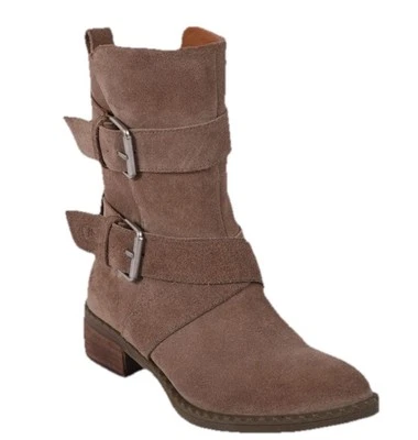 Nuevas botas de cuero dobles GENTLE SOULS KENNETH COLE precio de venta sugerido por el fabricante $289 11 M color topo Foto 1 de 4