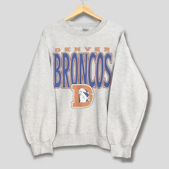 Denver Broncos Sudadera, Retro NFL Ceniza Sudadera Remake Camisa RM2504 Foto 1 de 1