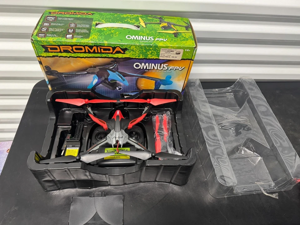 Dromida Ominus UAV Drone Yellow and Black Quadcopter Ready To Fly - Image 1 of 4