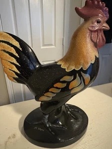 Fenton glass folk vintage rooster signed - Picture 1 of 11