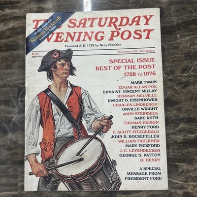 The Saturday Evening Post Bicentennial 1976 July/ August~ Norman Rockwell Covers - Image 1 of 3