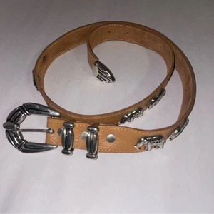Vintage Elephant Concho Belt Women Size S Antique Western Country Boho Y2K - Picture 1 of 4