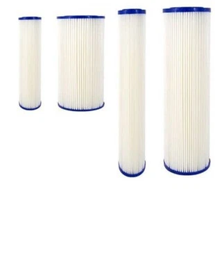 10x2.5 10x4.5 20x2.520x4.5 Whole House Big Blue pleated Sediment Water Filter RO - Image 1 of 4