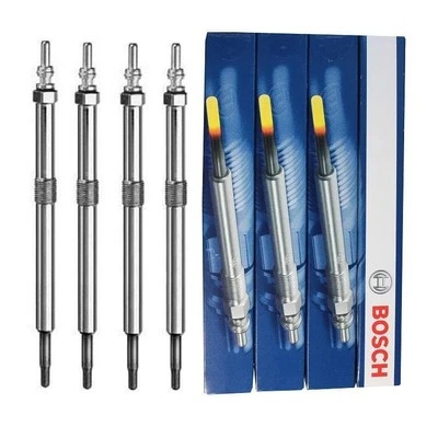 4 Bosch Glow Plugs GLP057 for Nissan Interstar Opel Movano Renault Master II - Image 1 of 4