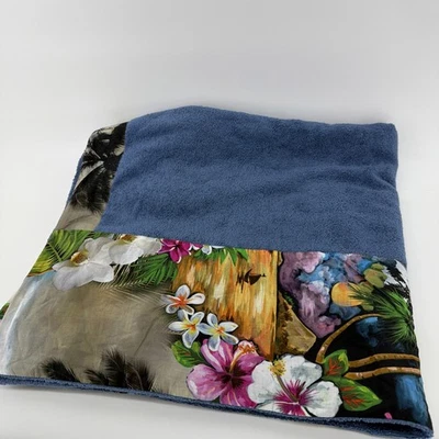 Полотенце Sun Of A Beach Greece из египетского хлопка для серфинга и дерна синее серое - Изображение 1 из 3