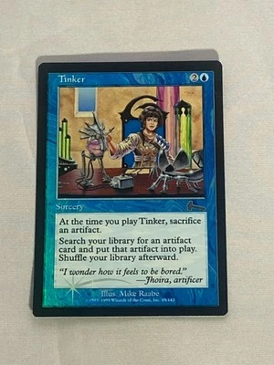 MTG FOIL Tinker Urza's Legacy Magic the Gathering - Image 1 of 2