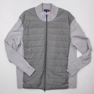 Chaqueta Stitch Para Hombre XXL Gris Acolchada Puffer Suéter Lana Merino Rendimiento Golf - Imagen 1 de 16