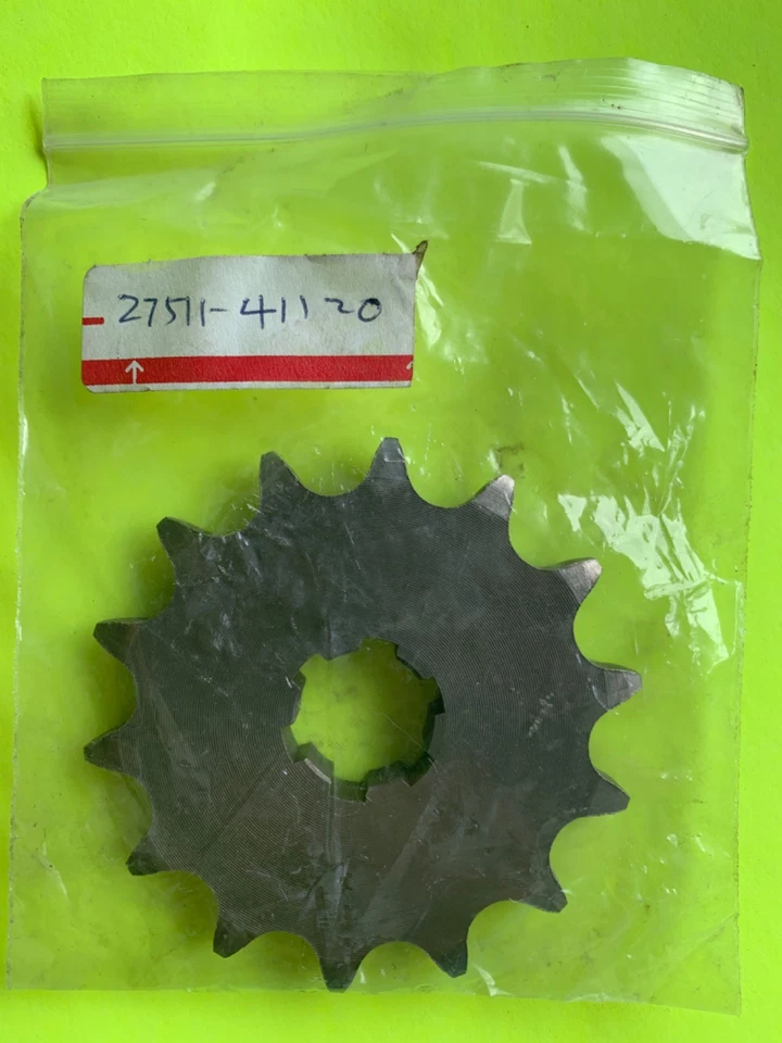 PIÑÓN MOTOR SUZUKI OEM PE250 PE400 RM250 RM400 RS250 14T 27511-41120 NUEVO Foto 1 de 1