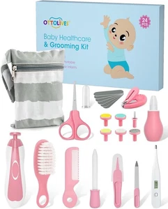 OTTOLIVES Baby Healthcare and Grooming Kit, 24 in 1 Baby Electric Nail Trimmer S - Picture 1 of 7