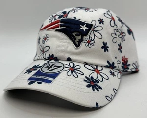 '47 Clean Up Kids Youth Girls Floral New England Patriots All-Over Strapback Hat - Picture 1 of 11