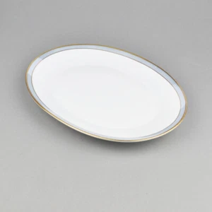 1 x Rosenthal Studio Line Form 2000 - Plate - 24.5cm - Gala - Blue - Gold Rim - Picture 1 of 6