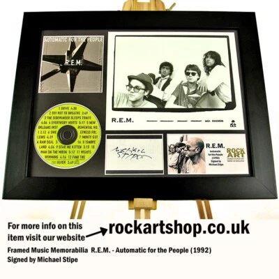 REM Signed MICHAEL STIPE Automatic for the People Autographed *WORLD SHIP - Image 1 of 4
