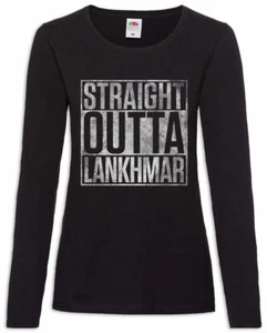 Straight Outta Lankhma Damen Langarm T-Shirt Fafhrd and the Fun TV Gray Mouser - Picture 1 of 1