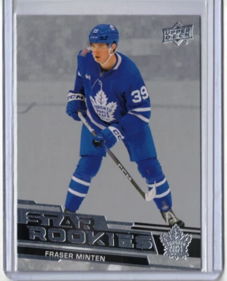 FRASER MINTEN 23/24 2024 Upper Deck Star Rookies Box Rookie #23 Maple Leafs 🔥 - Image 1 of 2