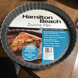 The Kitchen Collection Hamilton Beach Quiche Baking Pan 10 Inch - Picture 1 of 6