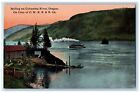 c1920s Sailing On Columbia River On Line Of O. W. R. R. & N. Co. OR Postcard