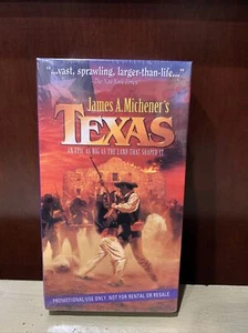 JAMES A. MICHENER'S TEXAS Double VHS Screener New SEALED With Watermarks RARE - Picture 1 of 6