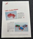 Vtg Ertl Die Cast Toys Scale Model Tractor Collectibles Catalog Brochure 1991