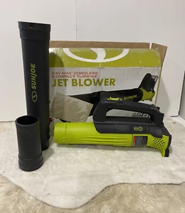 Sun Joe 24V-JB-LTE 24-Volt 385-CFM Amp Turbine Cordless Jet Leaf Blower, Kit - Picture 1 of 5