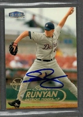 1998 Fleer Tradition Baseball Card #550 Sean Runyan Signed Autograph - Image 1 of 2
