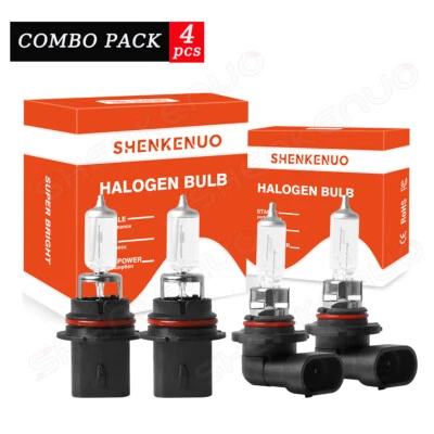 For 2001-2007 Dodge Grand Caravan Halogen Headlight Bulbs Hi/Lo Fog Light 3400K - Image 1 of 4