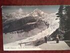 1907 Postcard Chamonix L'aiguille Du Midi Et Le Glacier Des Bossons J.J. Unused