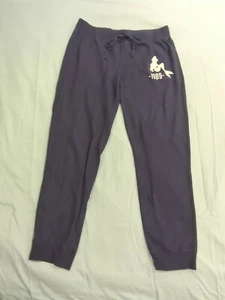 Disney Store Ariel & The Little Mermaid 1989 Women's Size XL Blue Sweatpants - Picture 1 of 18