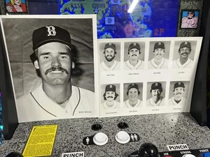 1984 Boston Red Sox Press 8x10 Photograph Wade Boggs Jim Rice Dennis Eckersley - Picture 1 of 5