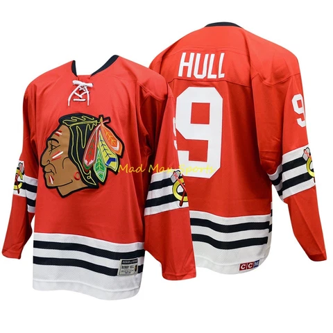 BOBBY HULL Chicago BLACKHAWKS Throwback HEROES of HOCKEY Vintage CCM Jersey Cover
