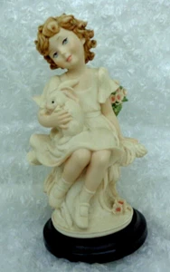 Italy Giuseppe Armani Figurine Girl with Bunny My Friend 1542F Florence boxed - Picture 1 of 10