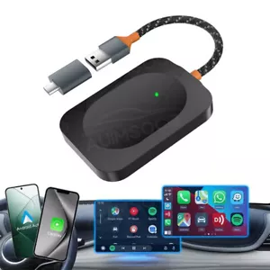 Wireless CarPlay Adapter USB Dongle For iPhone Apple Wireless Carplay Plug &Play - Picture 1 of 17