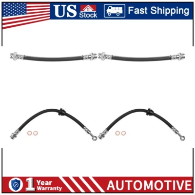 4X Líneas de manguera de freno delanteras traseras Sunsong para Chevrolet Aveo 2011 2010 2009 2008 PA Foto 1 de 4