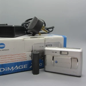 Konica Minolta Digital Camera Dimage X60 5.0MP Silver Tested - Picture 1 of 8